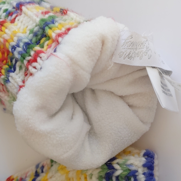 HBC Stripes Pom Pom Toque and Mitts - Picture 9 of 15